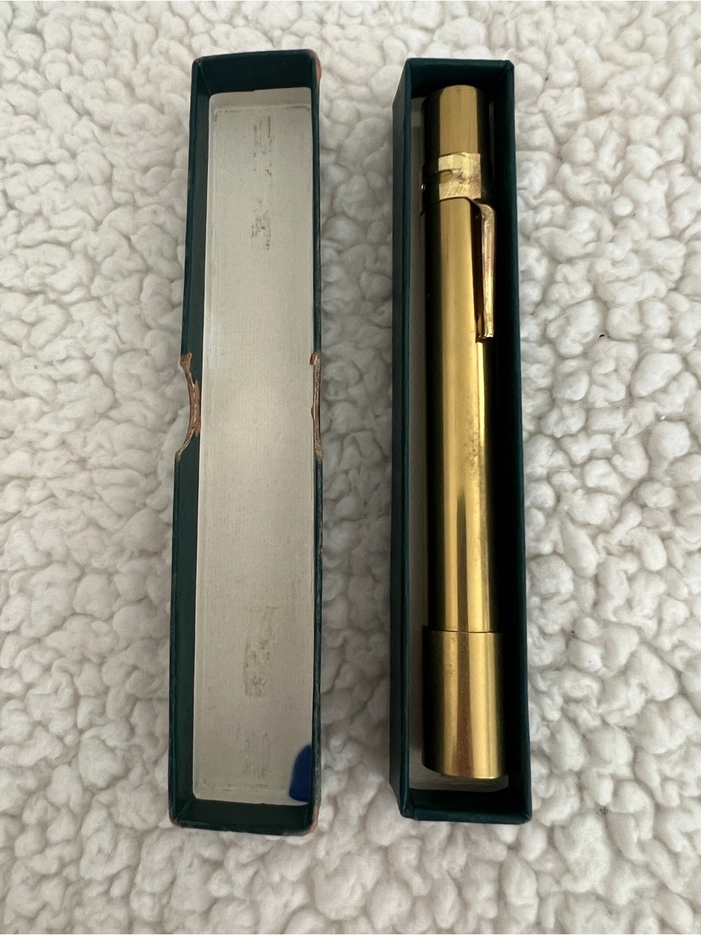 Van Cort Miniature Pocket Brass Kaleidoscope Vintage, 1980s